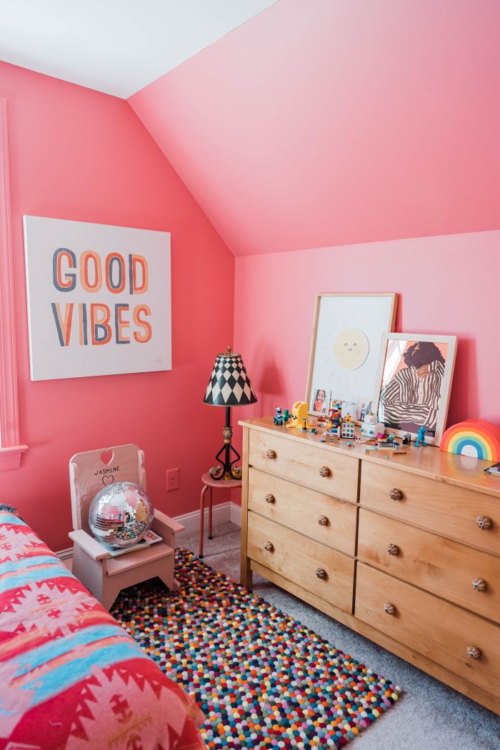 Cheyenne’s Room Gets A Delightful Dose of Pink Paint