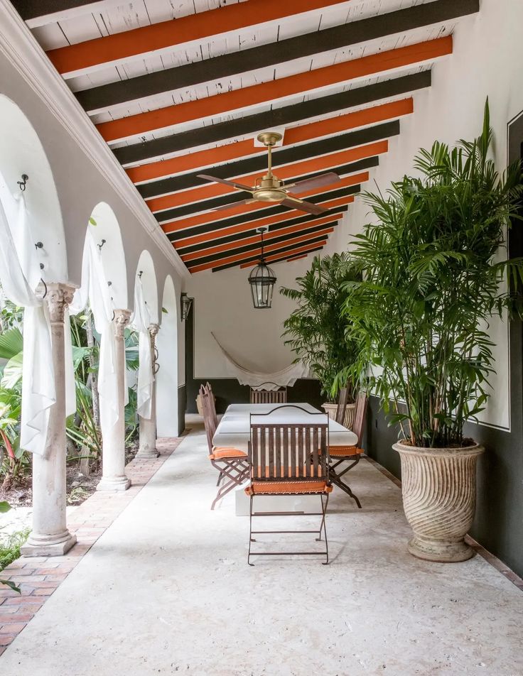 Beautiful details in this  courtyard’s colonnade.