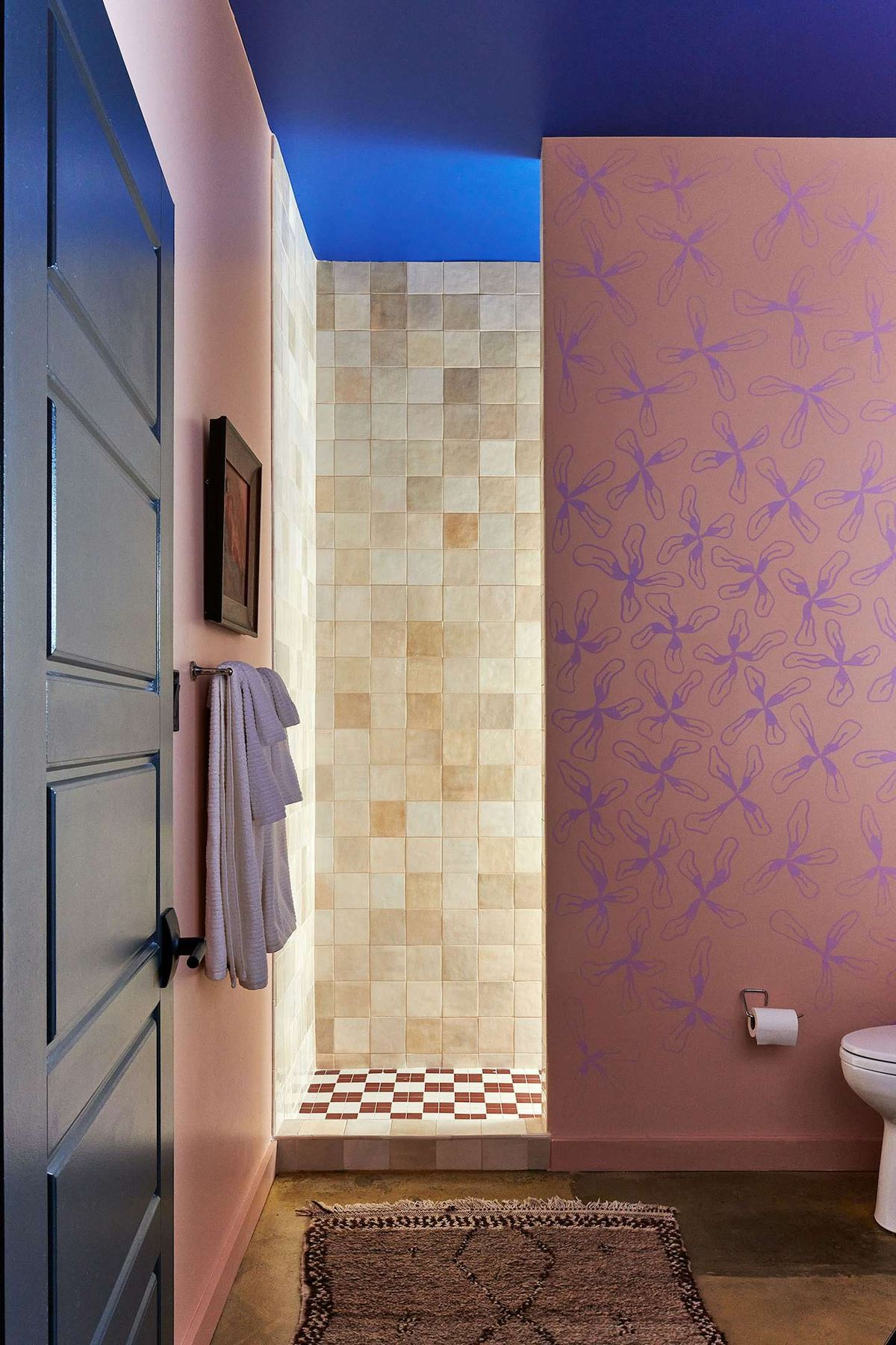 colorful bathroom