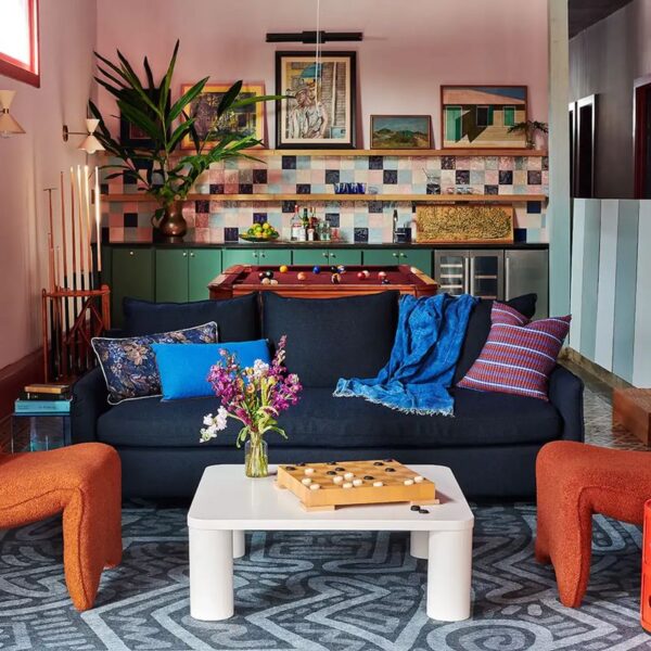 colorful living room