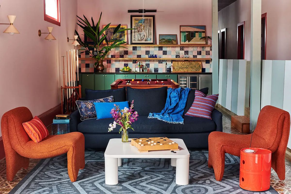 colorful living room