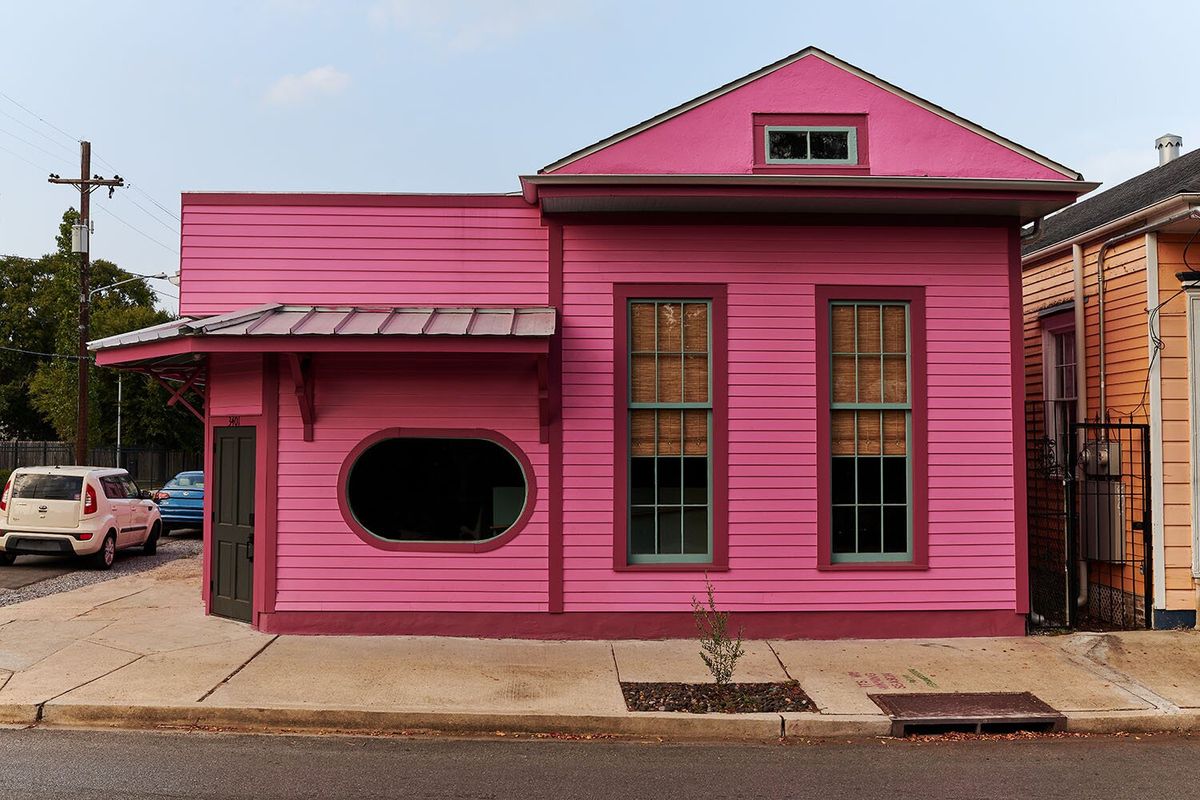 house painted pink