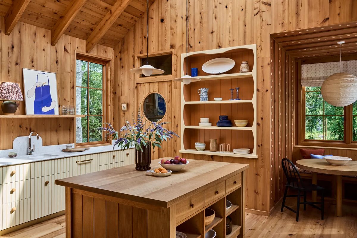 kitchen with bespoke and organic details