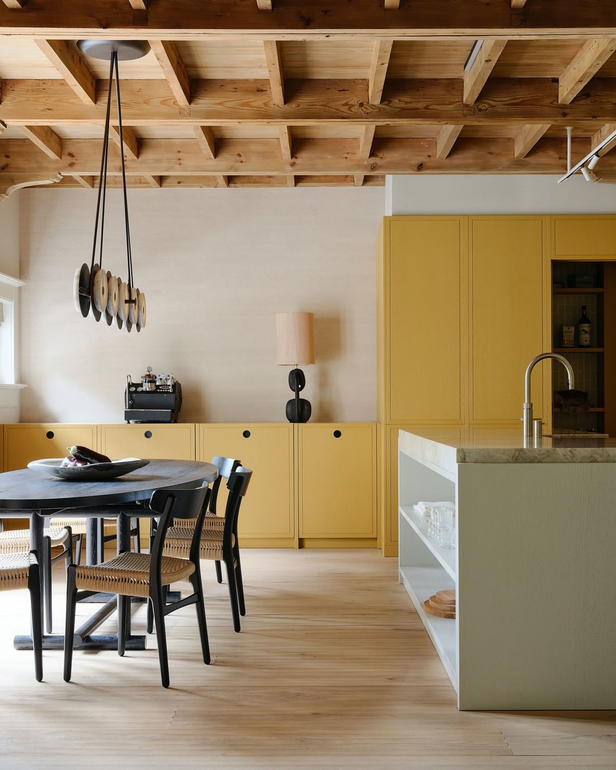 butter yellow kitchen
