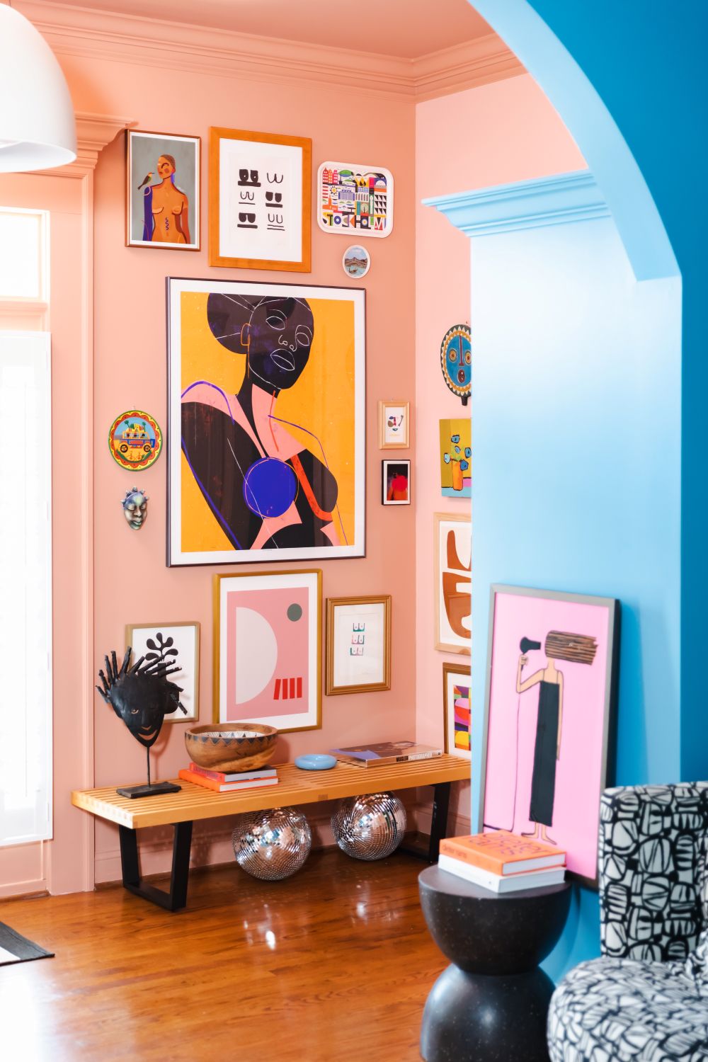 colorful foyer and art