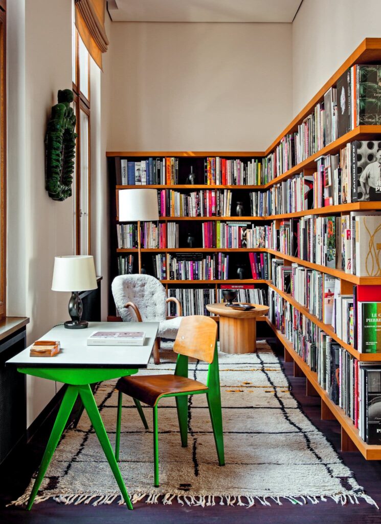 office, library, bookshelf, read, books